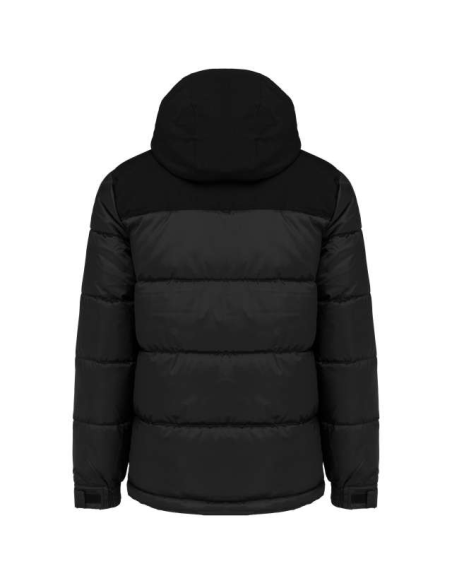 UNISEX BI-TONE PADDED JACKET WITH HOOD