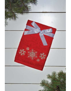OLIMA CHRISTMAS TOWEL - SNOWFLAKES II
