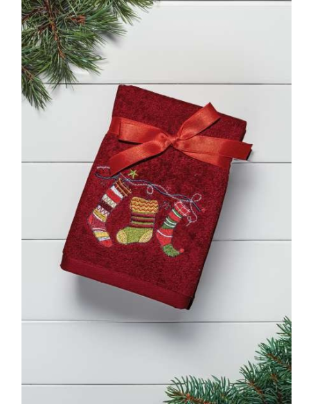 OLIMA CHRISTMAS TOWEL - CHRISTMAS SOCKS