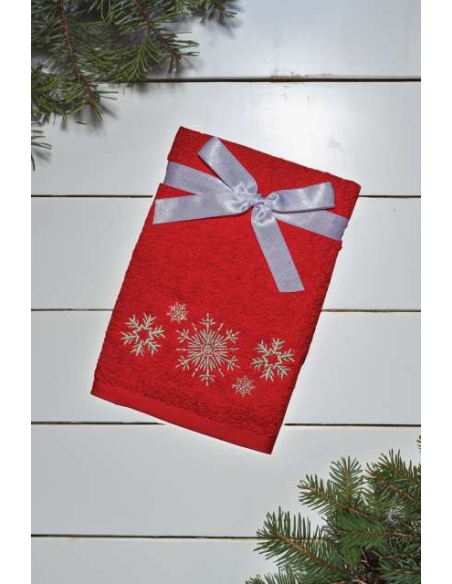 OLIMA CHRISTMAS TOWEL - SNOWFLAKES II