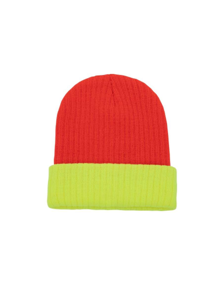 TWO-TONE KNITTED HAT - METZ