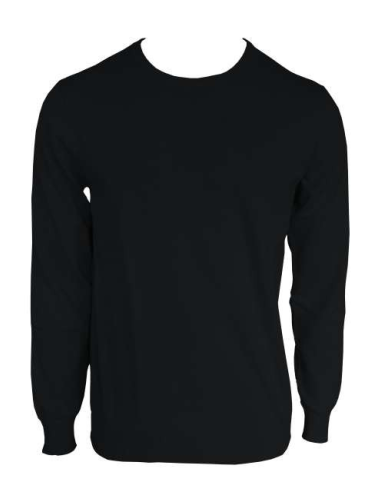 MEN’S CREW NECK FINE GAUGE COTTON PULLOVER