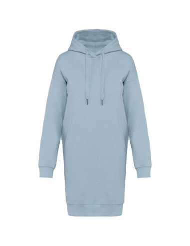 LADIES' ECO-FRIENDLY HOODED SWEATSHIRT DRESS