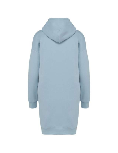 LADIES' ECO-FRIENDLY HOODED SWEATSHIRT DRESS