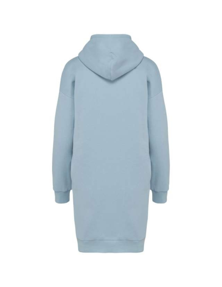 LADIES' ECO-FRIENDLY HOODED SWEATSHIRT DRESS