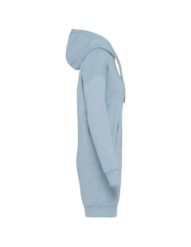 LADIES' ECO-FRIENDLY HOODED SWEATSHIRT DRESS