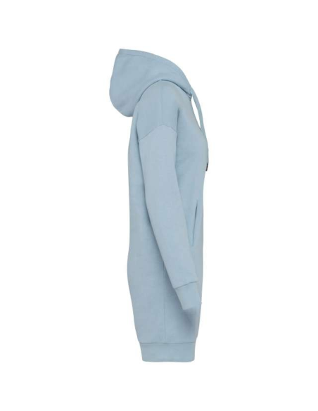LADIES' ECO-FRIENDLY HOODED SWEATSHIRT DRESS