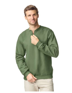 SOFTSTYLE™ MIDWEIGHT ADULT FLEECE 1/4 ZIP SWEATSHIRT