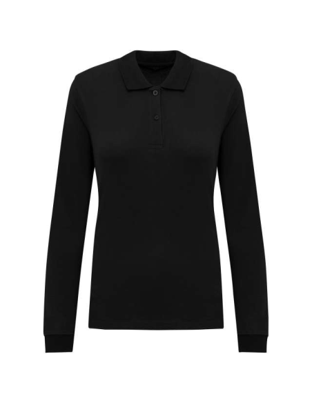LADIES’ ORGANIC 180 PIQUÉ POLO SHIRT LONG SLEEVES