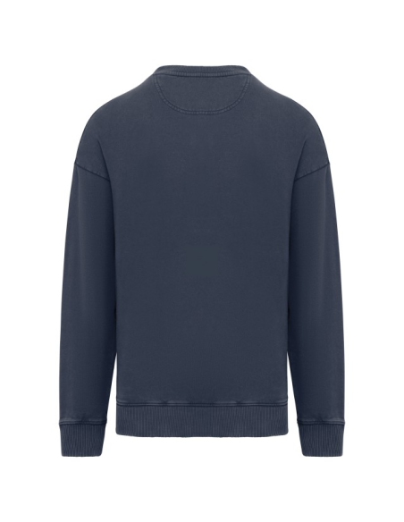 UNISEX WASHED EFFECT OVERSIZE ROUND NECK SWEATSHIRT