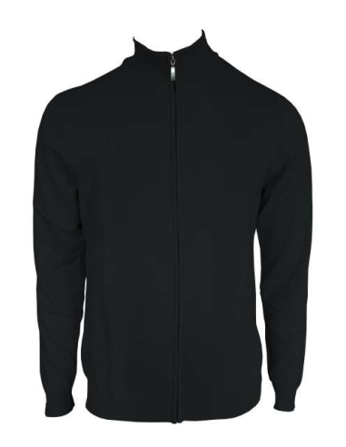 MEN’S FULL ZIP CARDIGAN FINE GAUGE COTTON
