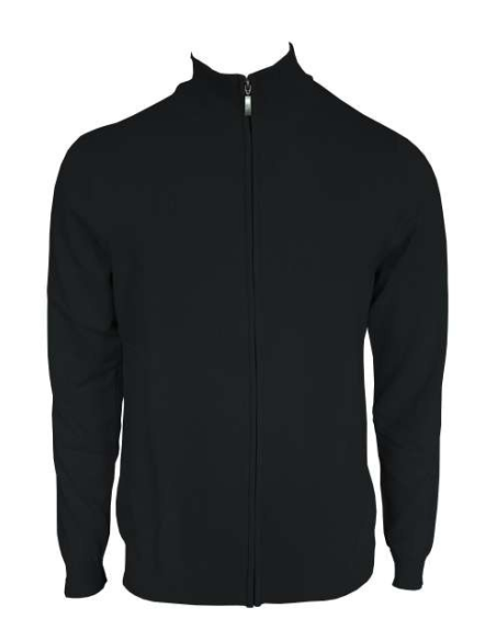MEN’S FULL ZIP CARDIGAN FINE GAUGE COTTON