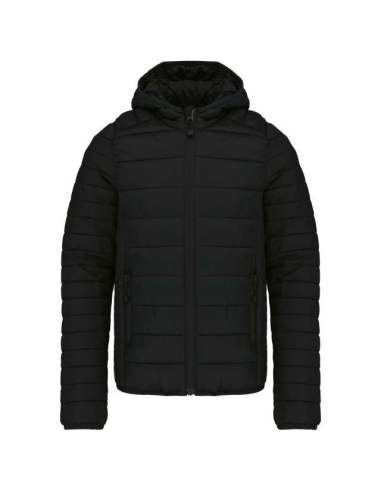 KIDS' LIGHTWEIGHT HOODED PADDED JACKET
