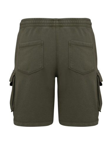 MEN’S FRENCH TERRY WASHED  EFFECT CARGO SHORTS