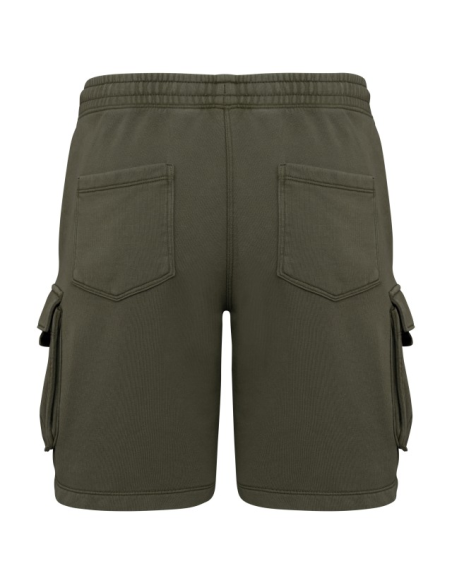 MEN’S FRENCH TERRY WASHED  EFFECT CARGO SHORTS