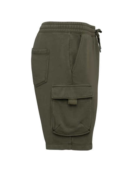 MEN’S FRENCH TERRY WASHED  EFFECT CARGO SHORTS