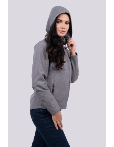 WOMEN’S 3-LAYER DETACHABLE HOODED SOFTSHELL JACKET