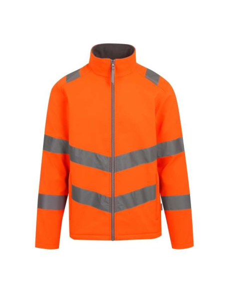 HI-VIS PRO CONTRACT ABLAZE 2 LAYER SOFTSHELL JACKET (CLASS 3)