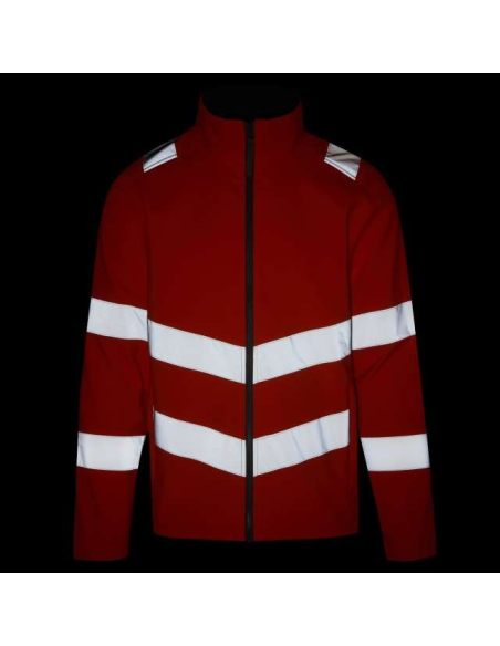 HI-VIS PRO CONTRACT ABLAZE 2 LAYER SOFTSHELL JACKET (CLASS 3)