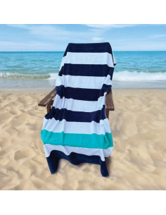 OLIMA „NAUTICAL STRIPE” BEACH VELOUR TOWEL