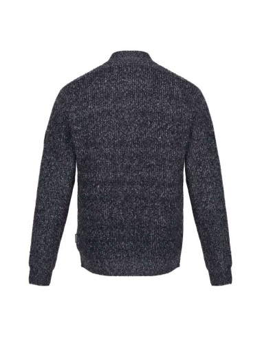 SOLOMON ZIP-NECK KNITTED PULLOVER