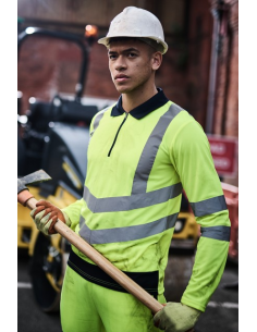PRO HI-VIS LS POLO SHIRT