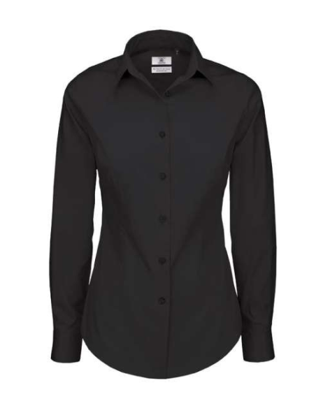 B&C BLACK TIE LSL /WOMEN