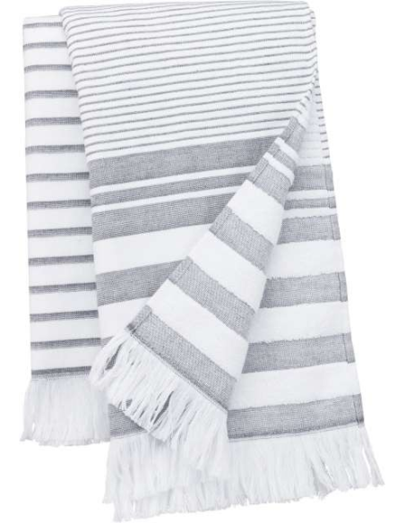 STRIPED FRINGED FOUTA