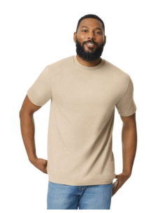 SOFTSTYLE™ MIDWEIGHT ADULT NO LABEL ENZYME WASH T-SHIRT