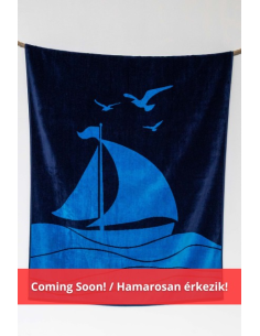 OLIMA „SAILING BOAT” YD VELOUR BEACH TOWEL