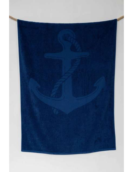 OLIMA „ANCHOR” JACQUARD BEACH TOWEL