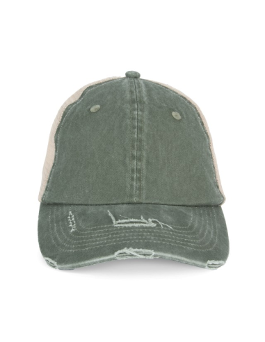ECO-FRIENDLY UNISEX RIPPED EFFECT TRUCKER CAP