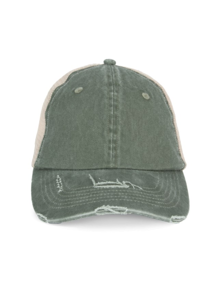 ECO-FRIENDLY UNISEX RIPPED EFFECT TRUCKER CAP