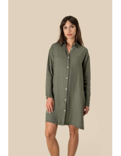 LADIES' LINEN DRESS SHIRT