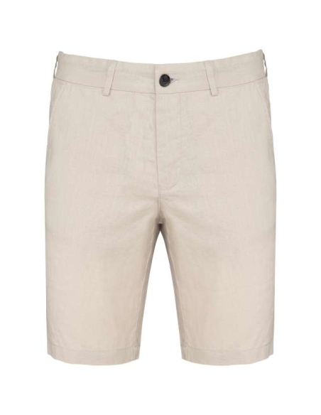 MEN'S LINEN BERMUDA