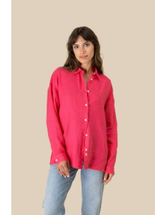 LADIES' OVERSIZE LINEN SHIRT