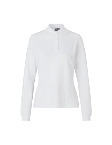 Koszulka polo długi rękaw | stretch | damska