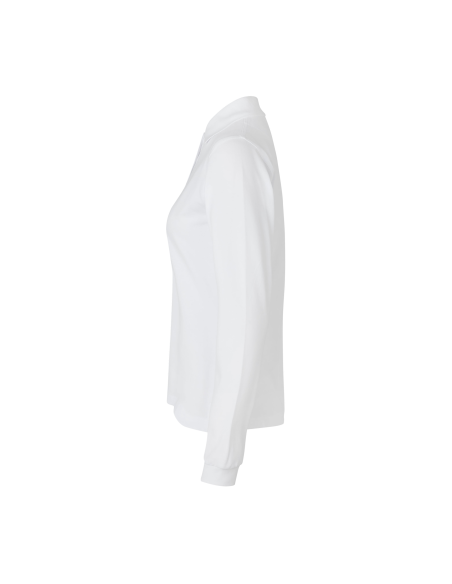 Koszulka polo długi rękaw | stretch | damska