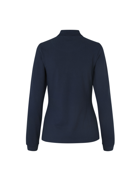 Koszulka polo długi rękaw | stretch | damska
