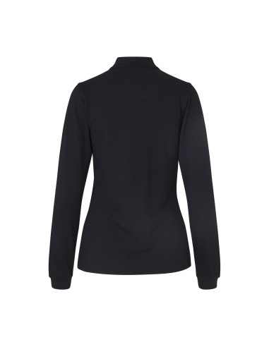Koszulka polo długi rękaw | stretch | damska