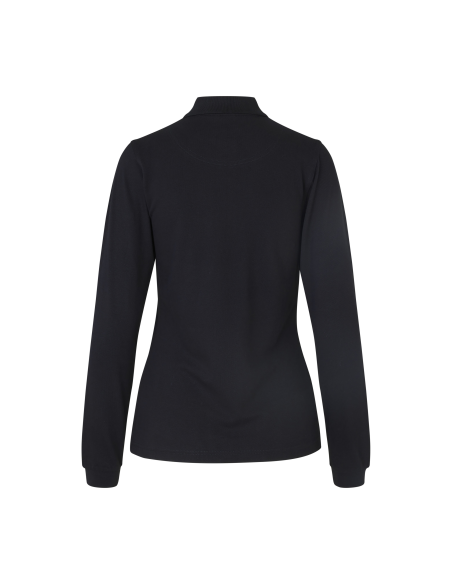 Koszulka polo długi rękaw | stretch | damska