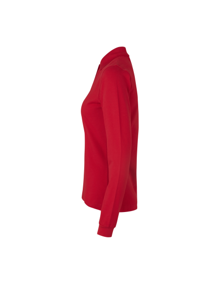 Koszulka polo długi rękaw | stretch | damska