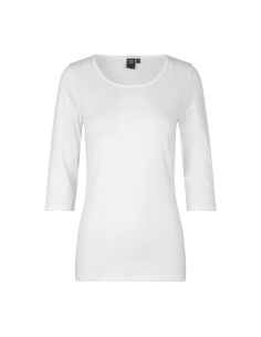 T-shirt stretch | rękaw 3/4 | damski