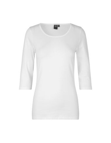 T-shirt stretch | rękaw 3/4 | damski