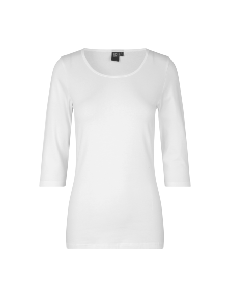 T-shirt stretch | rękaw 3/4 | damski