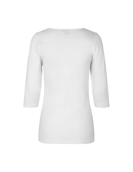 T-shirt stretch | rękaw 3/4 | damski