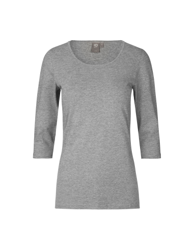 T-shirt stretch | rękaw 3/4 | damski