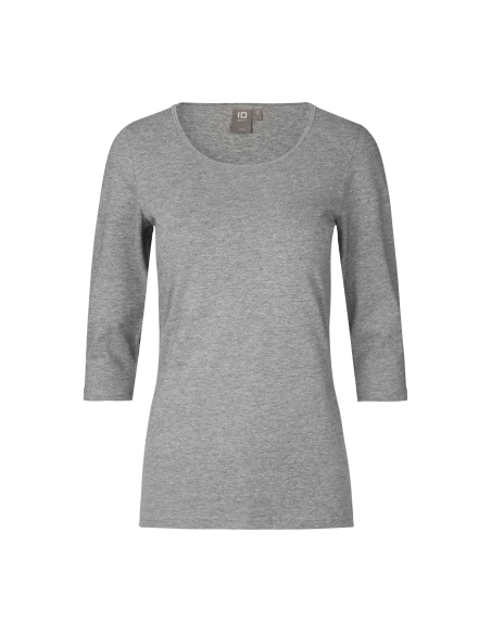 T-shirt stretch | rękaw 3/4 | damski