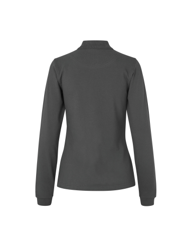 Koszulka polo długi rękaw | stretch | damska