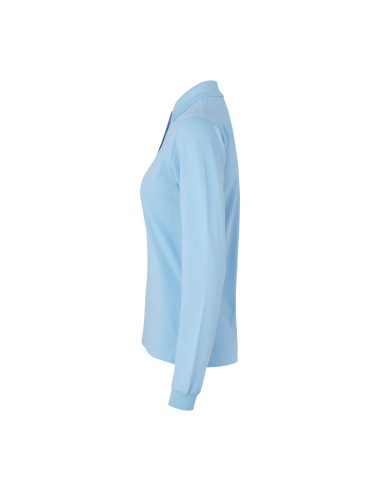 Koszulka polo długi rękaw | stretch | damska